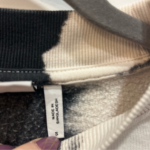 Weekday Women’s Amaze Printed Cotton Tie-Dye Crewneck Sweatshirt Size Small - Picture 8 of 11